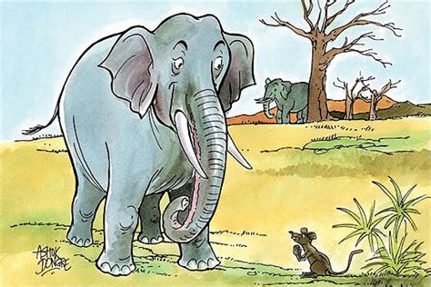  「Elephant and the Mouse」:  A Tiny Creature's Courage Reveals the Power of Kindness!